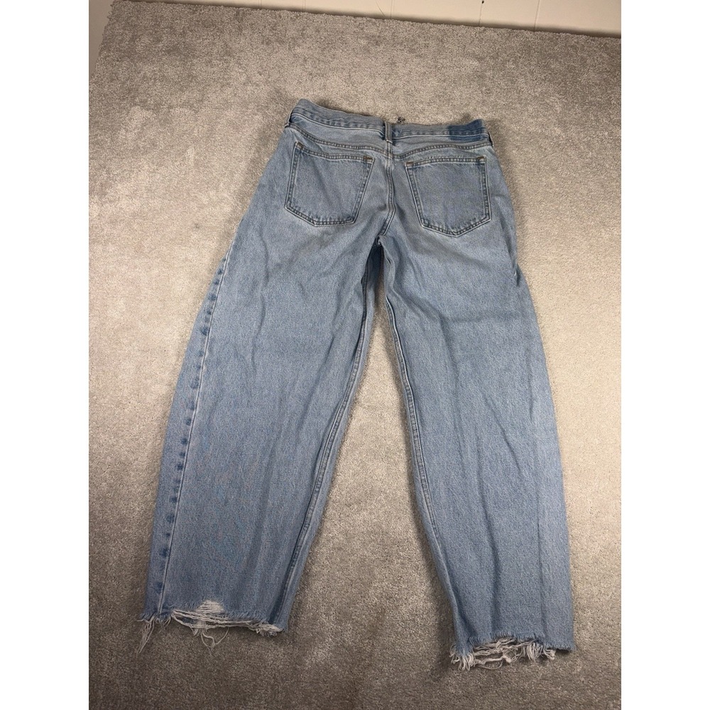 Abercrombie & Fitch The Barrel Jean Mid Rise Women's Size 28 Reg *spot On Leg - Picture 7 of 11